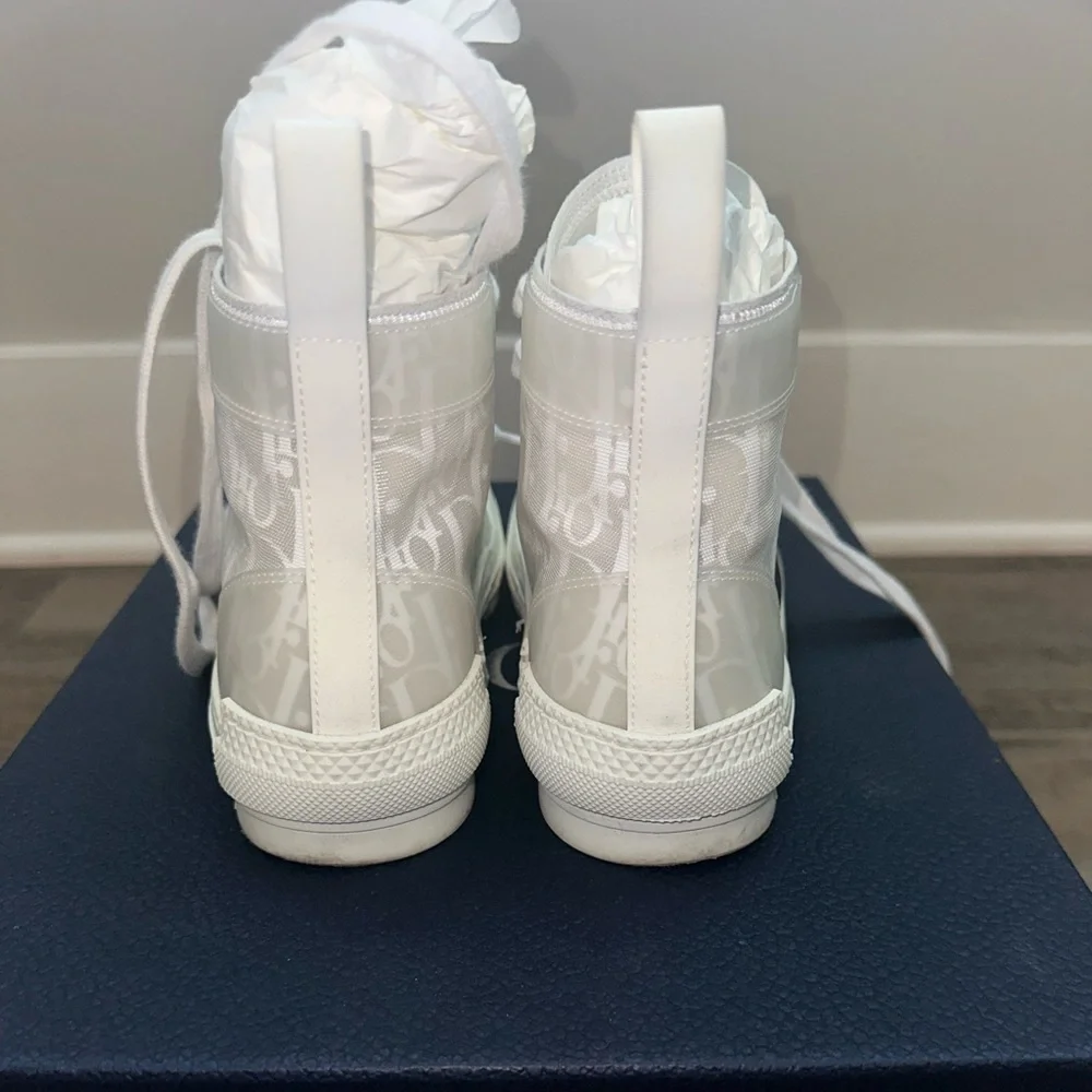 Dior B-23 High Top Oblique Sneakers - Picture 4 of 9